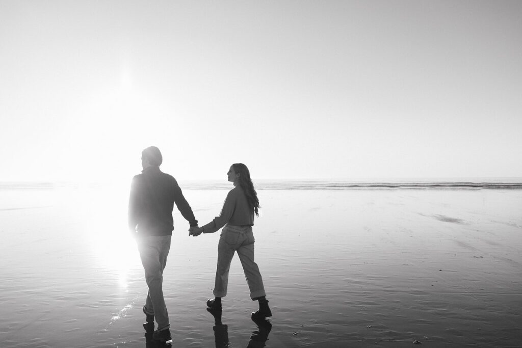 J&L walk on the beach