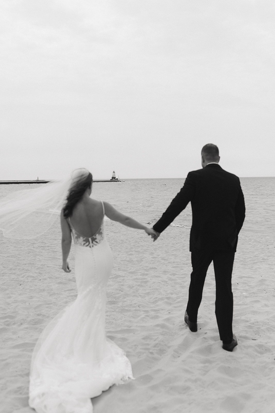 Nontraditional Weekday Wedding in Ludington, MI || Megan and Garrett