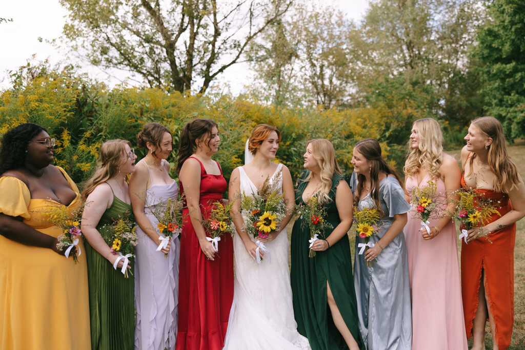 Vibrant colors are wedding trends in 2025