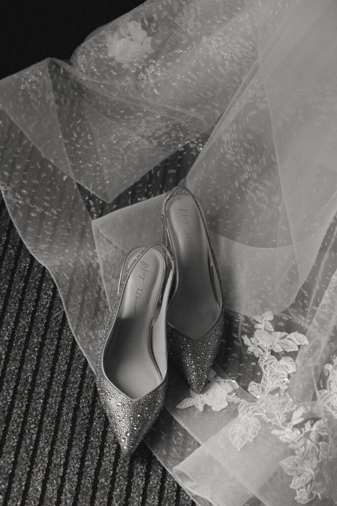 Kirsten's Wedding Dress and shoes from Michigan State Wedding